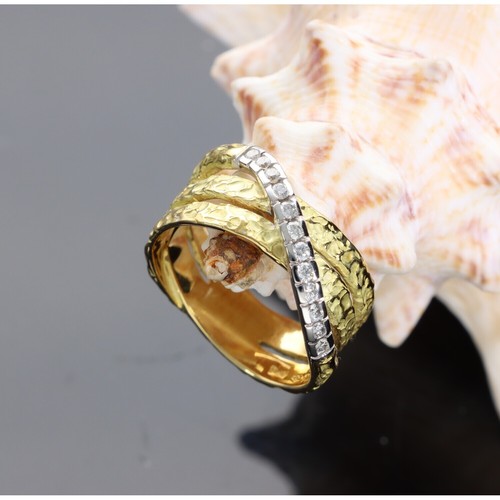 Anello con brillanti oro 18 - anello,