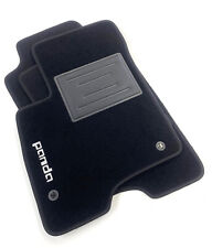 Tappetini auto set 4 pz. FIAT PANDA 312 2012-2019 con logo bottoni e battitacco