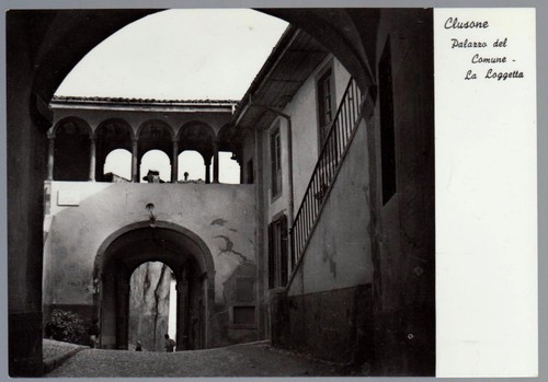 Clusone bergamo cartolina - clusone,