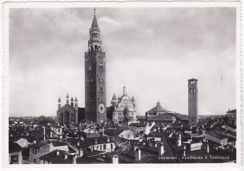 Cremona panorama e torrazzo - -,