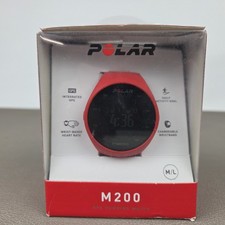 Orologio GPS Polar M200 M/L Cinturino Rosso con Cavo di Ricarica 
