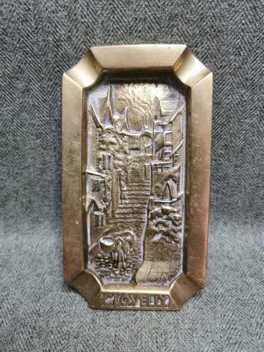 Vintage brass ashtray cigar - vintage,