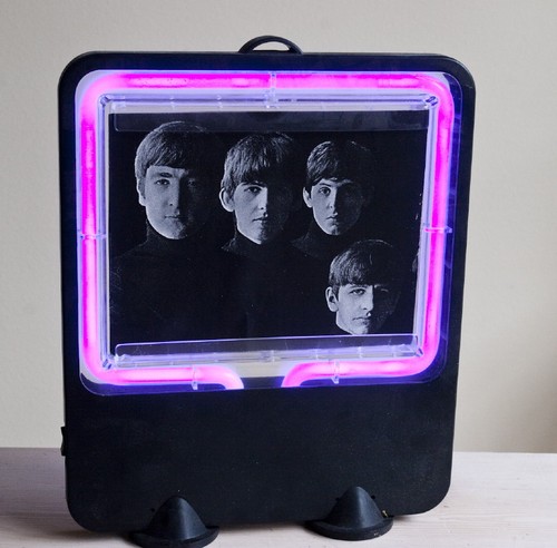 Insegna neon beatles blu viola - neon, blu-viola