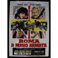 manifesto ROMA A MANO ARMATA maurizio merli umberto lenzi tomas milian A77
