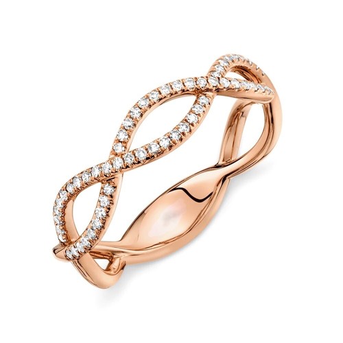 14k oro rosa diamante - oro,