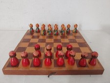 Scacchiera in legno - pezzi