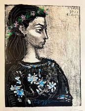 Pablo picasso litografia coa - -,