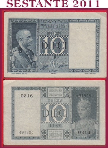 Italia italy lire impero - italy,, 10