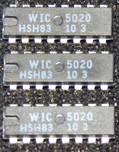 3xvintage chip wersi - wic, 5020