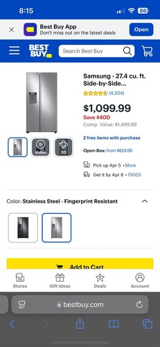 Samsung side - by, fridge