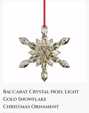 Ornamento natalizio Baccarat