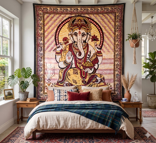 Grande arazzo ganesha - grande, da