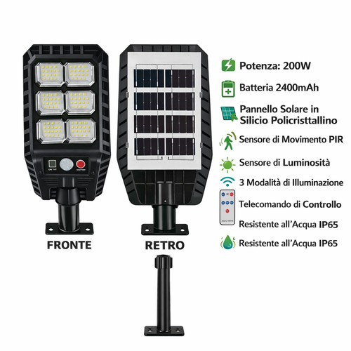 Lampione faro solare led - lampione,