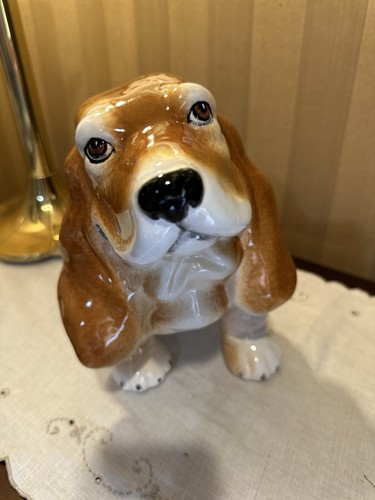 Vintage ceramic bassett hound - vintage,