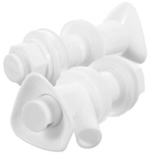 2 Pezzi Rubinetto Pulsante Plastica Bianca Rubinetto Ugello Raffreddatore Acqua Ricambi