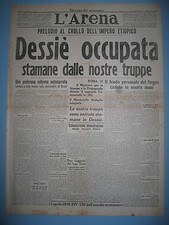 L'ARENA 15/4/1936  Dessiè