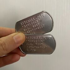 Set Piastrine Militari MAVERICK Pete Mitchell - Cosplay Dog Tags Top Gun