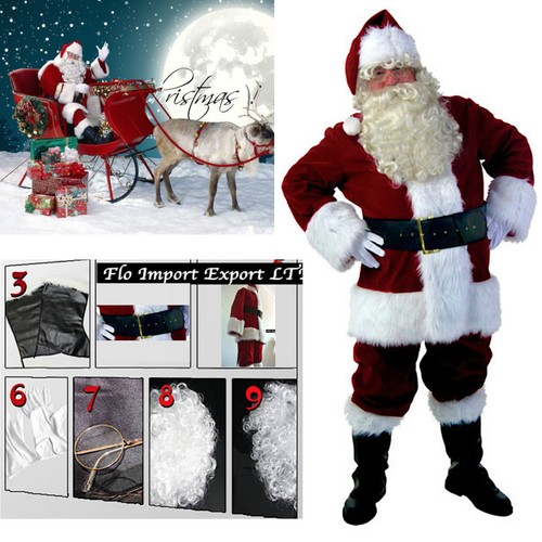 Vestito costume babbo natale - vestito,