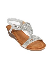 Dame Rose Sandali donna gioiello con zeppa