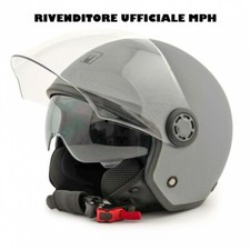 Casco Mph One Jet Semintegrale Grigio Opaco Doppia Visiera + Parasole Tg XS Roma