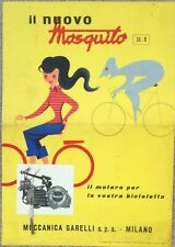 Cartello "Il Nuovo Mosquito"  Garelli 1953 - Il Motore per la vostra Bicicletta