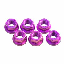 6 dadi pignone posteriore Kawasaki Ninja ZX9R 1998-2003 viola M10x 1,25 titanio