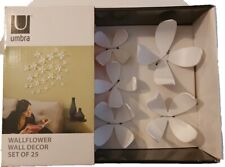 UMBRA Wallflower Wall Decor - fiori adesivi - 25 Pz.