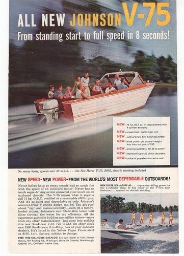 Johnson motor v75 piedi a - motor,