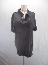 Polo WeThePeople taglia XL uomo BLK 1/2 bottoni 100% cotone manica corta 981