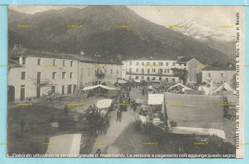 Cartolina paesana - paesana, (cuneo)