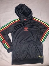 Felpa XS Adidas Chile 20 Rasta Bob Marley Cappuccio
