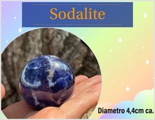 Sfera SODALITE blu Reiki Cristalli Cristalloterapia Pietra Chakra