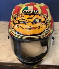 vintage VALENTINO ROSSI CASCO AGV INTEGRALE MOTO LUNA MONDIALE HELMET 2001