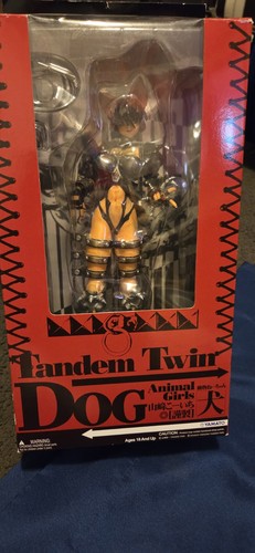 Tandem twin animal girls dog - twin,