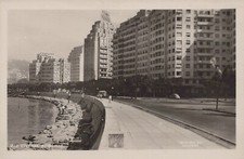 CARTOLINA  RIO JANEIRO BRASILE RIO AVENIDA BEIRA MAR STORIA NON VIAGGIATA