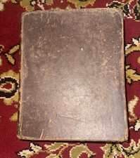 1840 Leather Bound Bible Old &