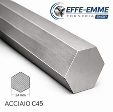 barra esagonale in acciaio C40
