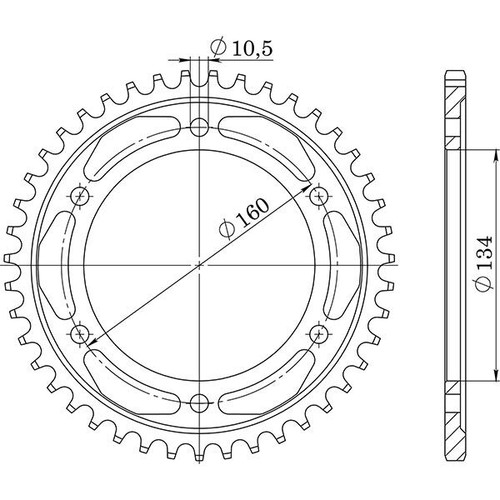 Corona acciaio p530 z40 - p530,