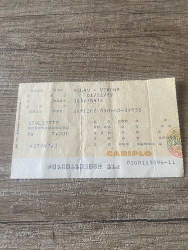 Milan verona biglietto ticket - milan-verona, biglietto/ticket