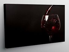 QUADRO MODERNO STAMPA TELA MODERNI QUADRI Vino Bottiglia Rosso Bianco Calice 404