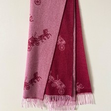 Sciarpa Coach rossa firmata