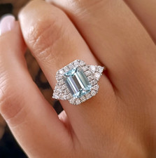 Anello acquamarina - anello,