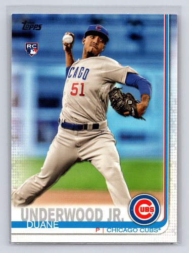 2019 topps duane underwood - topps,