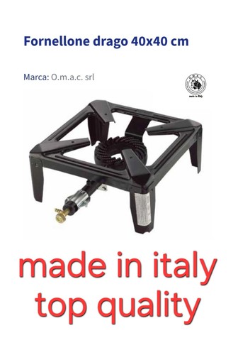 Fornellone gas 40x40 omac - fornellone, a