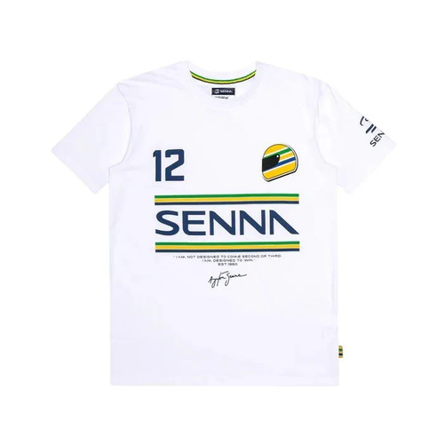 Shirt ayrton senna bianca - ayrton,