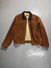 Stewart Vintage Suede Leather Jacket – Made in Italy – Brown Size XL
