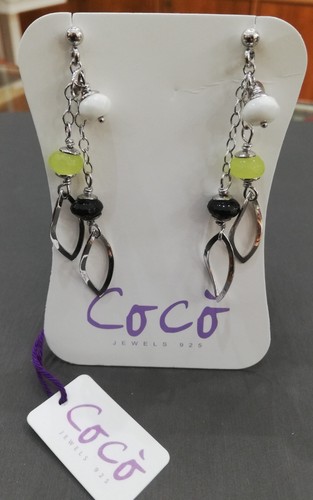 Orecchini coco argento - orecchini, coco'