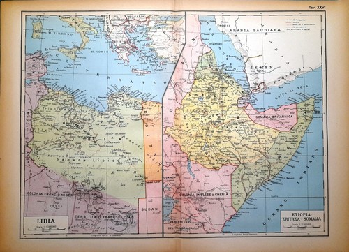 Carta geografica antica africa - carta,