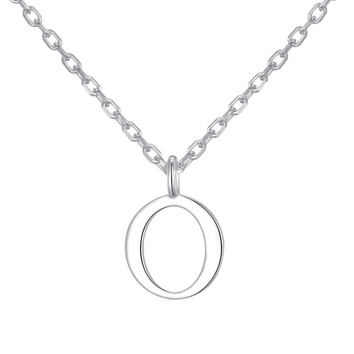 Collana iniziale argento - collana, o