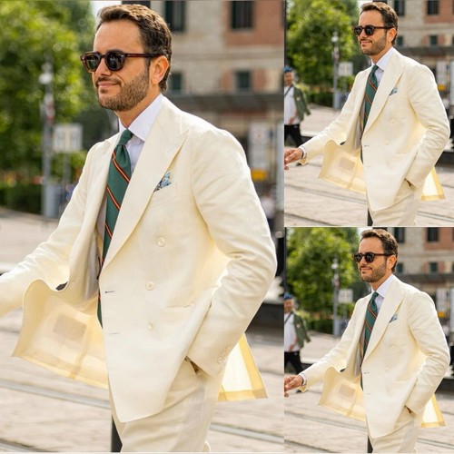 Blazer uomo panna - , completo